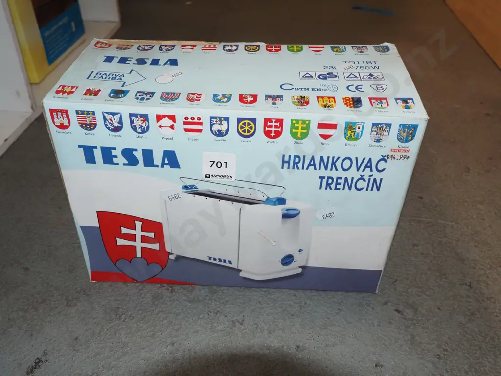 boxed as new old Tesla toast Image 1++