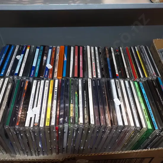box of CDs