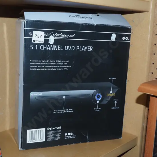 boxed as new old stock Sheffield DVD player