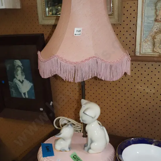 ceramic based figural table lamp - repairs H600