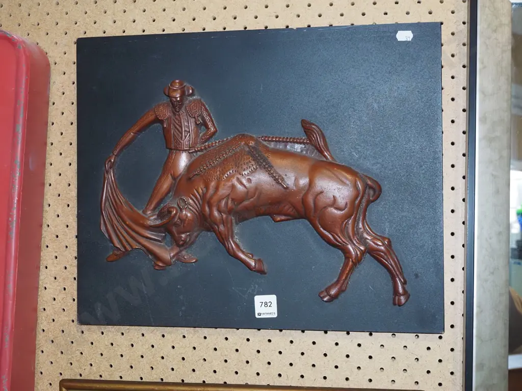 retro composite 3D art - matador and bull Image 1++