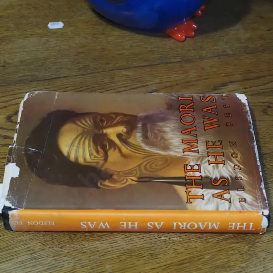 book; The Maori As He Was byElsdon Best - some damage