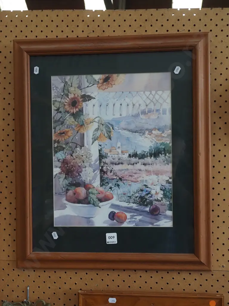 framed print - fruit by window Image 1++