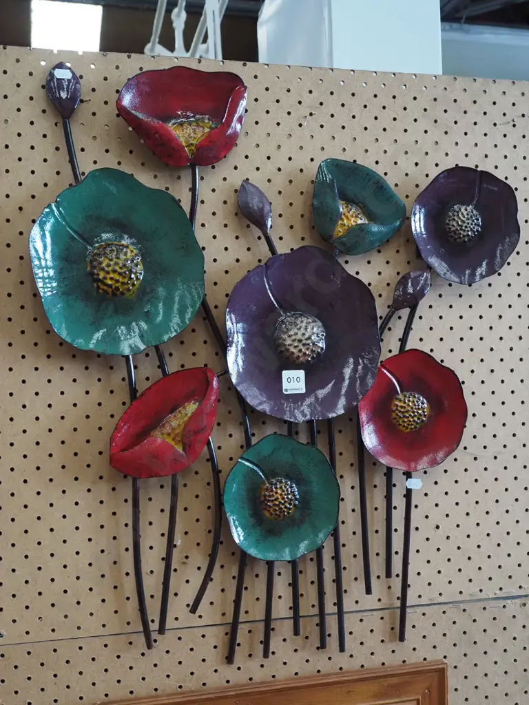 metal wall art - poppies Image 1++