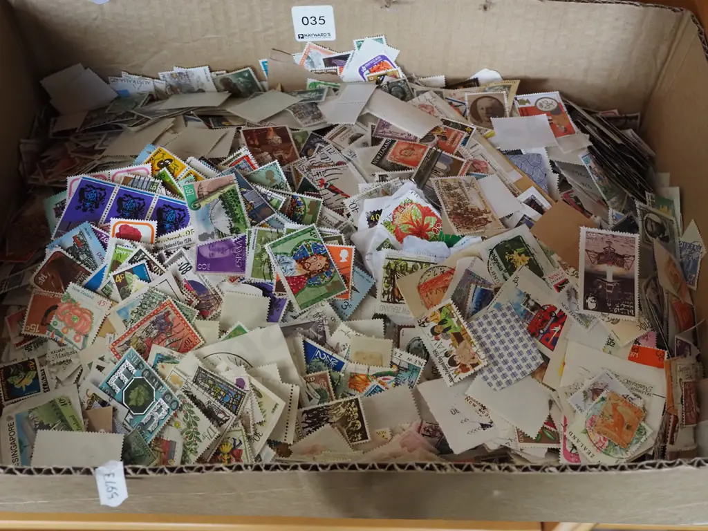 box of loose stamps Image 1++