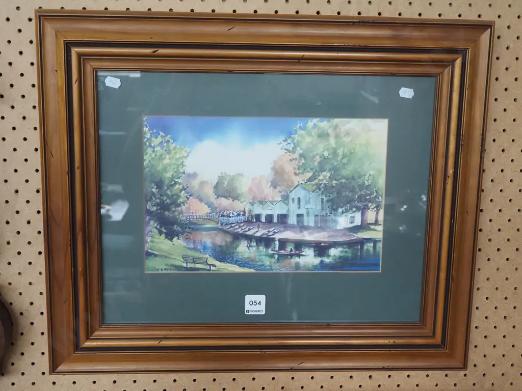 framed print - boat sheds Image 1++