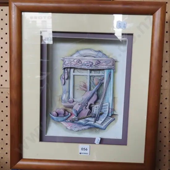 paper cut out 3D print - violin