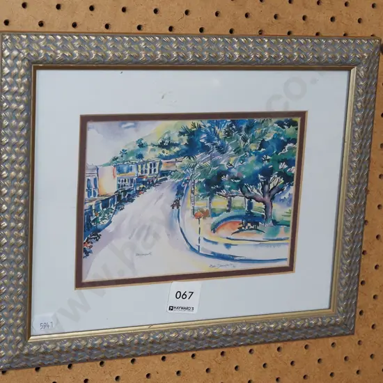 framed print - street scene