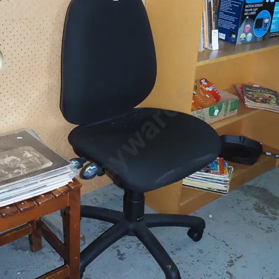 black office chair