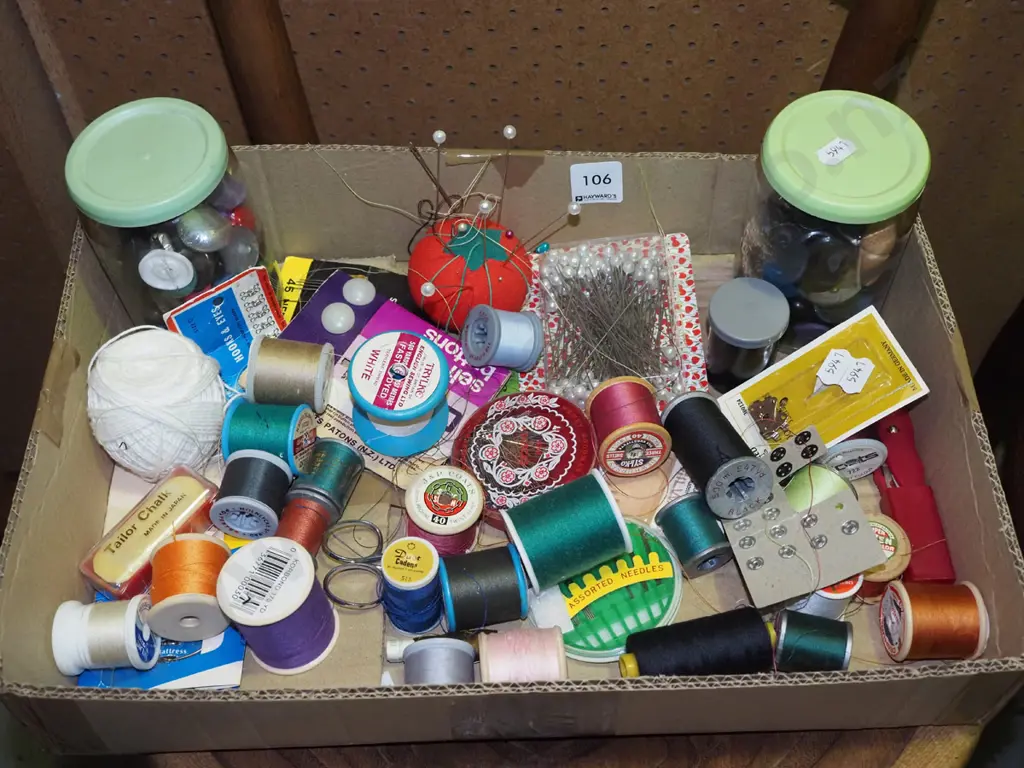 box of sewing accessories  Image 1++