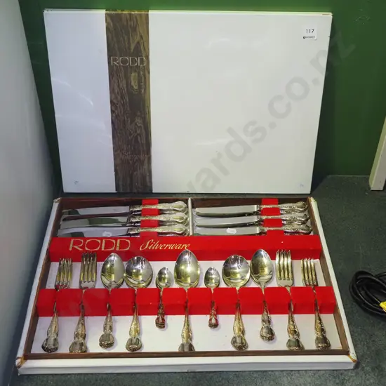boxed as new Rodd plated cutlery