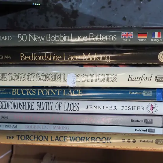 box of lace making books