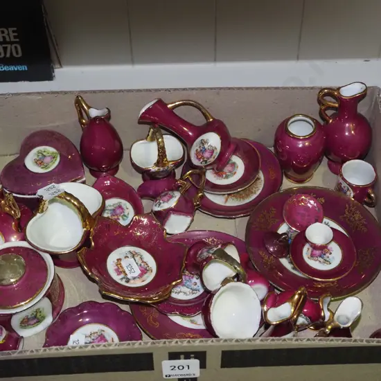 Japanese Limoges style miniatures