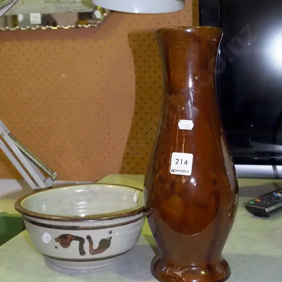 vase, pottery bowl Vase H310