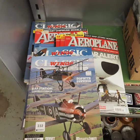 back issues of various plane magazines
