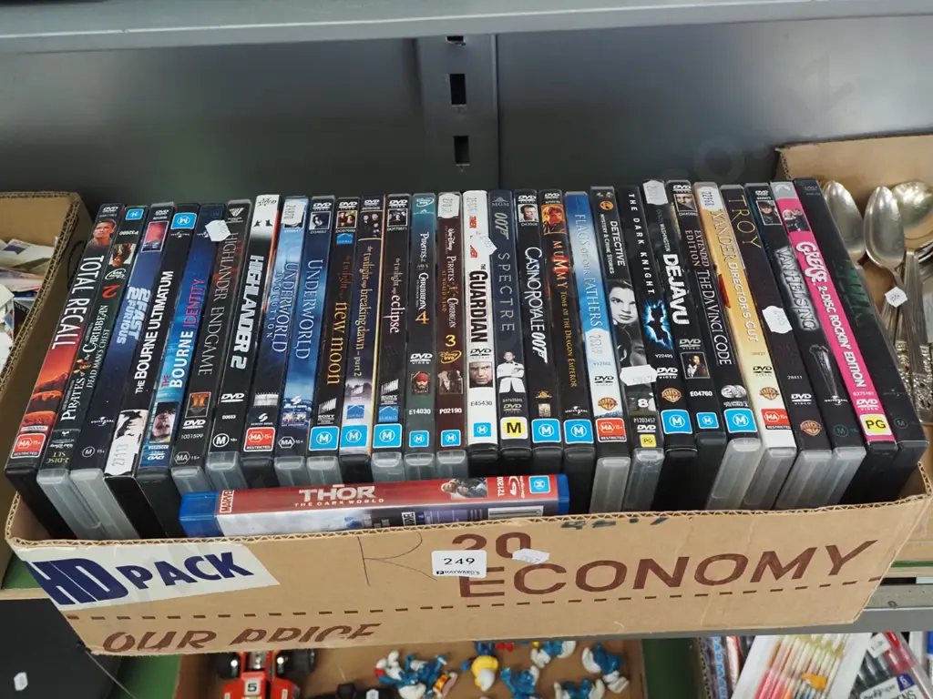 box of DVDs Image 1++
