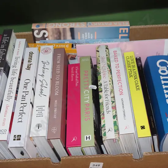 box; cooking and other books