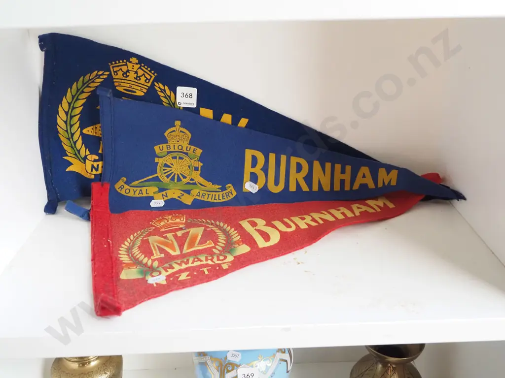 3x NZ military pennants Image 1++