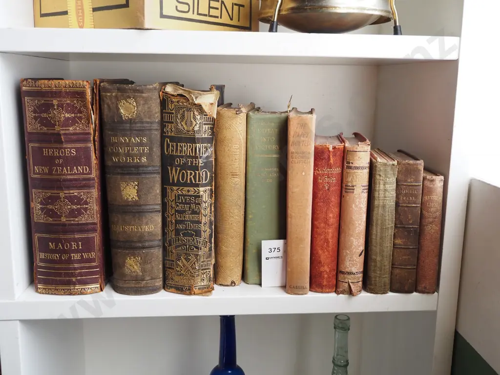 shelf of vintage books Image 1++
