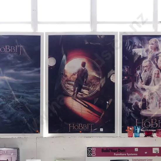 3x framed The Hobbit poster prints
