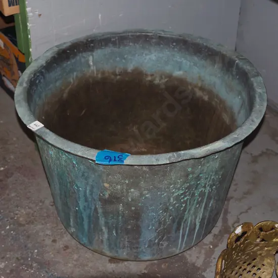 large copper copper - holes punched in base H370 Diam540