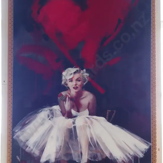 Marilyn Monroe print on boxed canvas