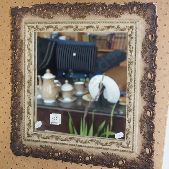 ornate gilt framed wall mirror - damage to frame