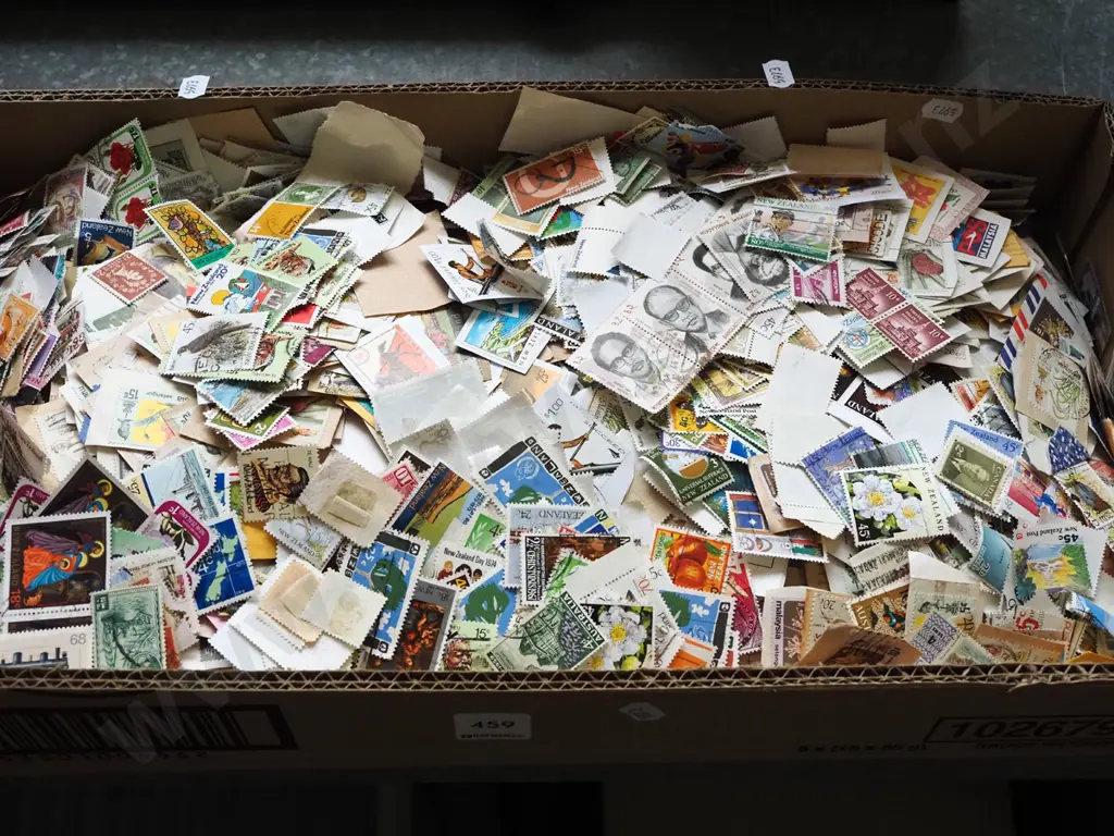 box of loose stamps Image 1++