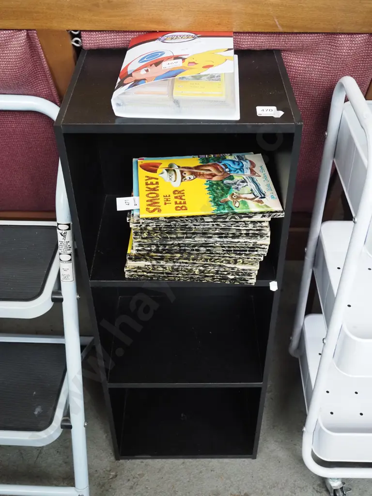 mdf black painted bookcase H800 Image 1++