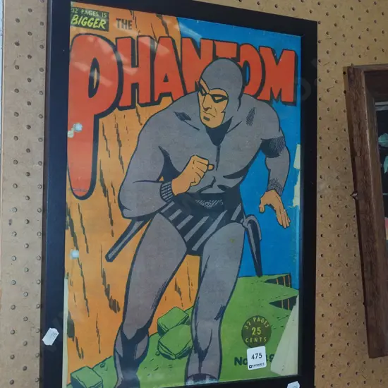 framed Phanton comic strip