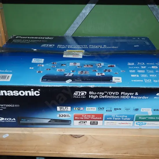 box; as new Panasonic blu ray and HDD recorder