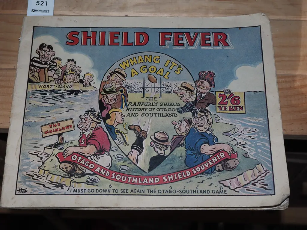 Ranfurly Shield programme - Otago vs Southland 1950 Image 1++