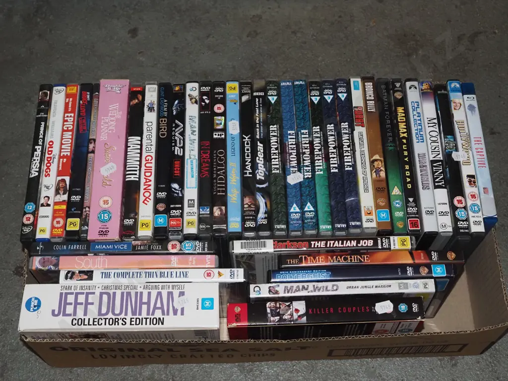box of DVDs Image 1++