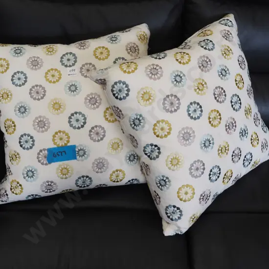 2x cushions needlework