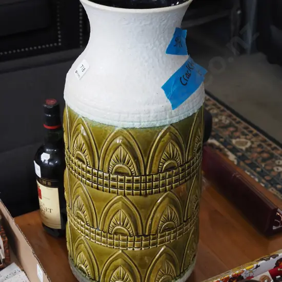 large German Pottery vase - cracks to base H510