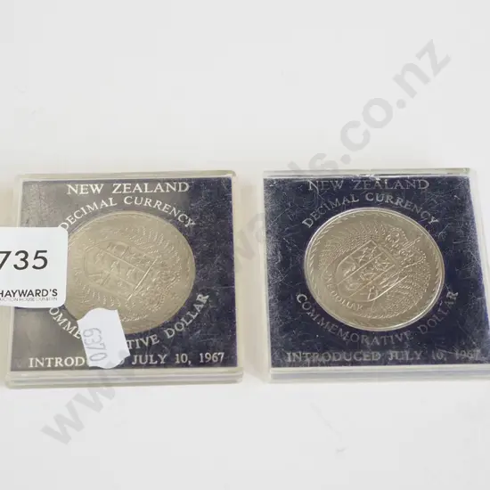 2x NZ commerative $ coins