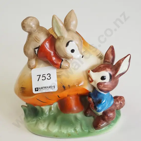 rabbit and mushroom themed money box