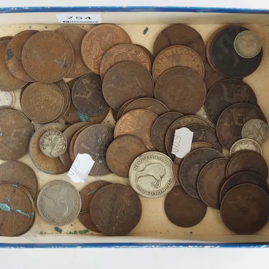 tray of coins