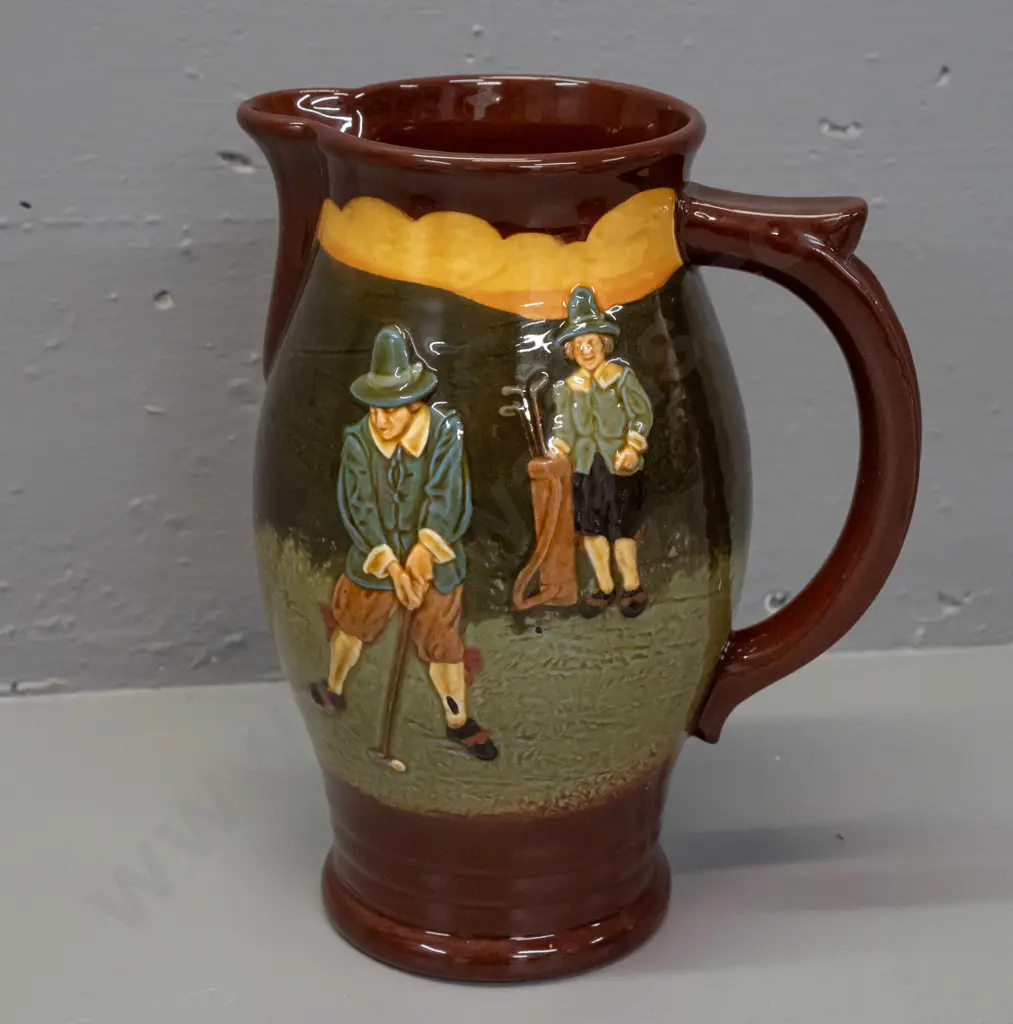 Royal Doulton Kingsware golfers jug H-230 W-170 Image 1++