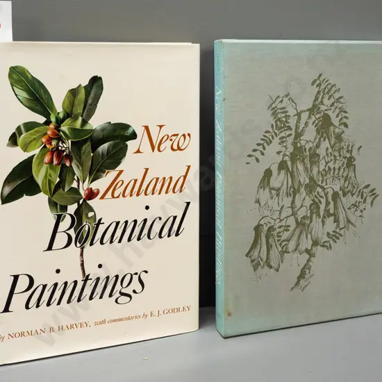 Norman B Harvey & EJ Goodley, slip cased book New Zealand Botanical Paintings, first edition 1969