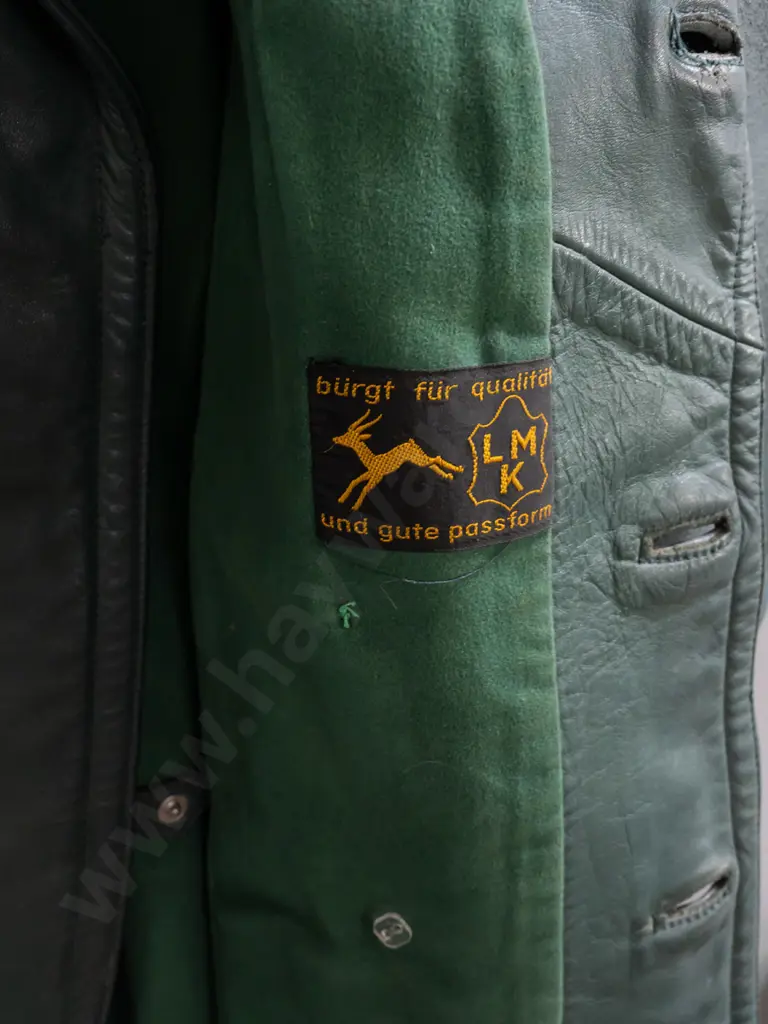 vintage 1970's double breasted police jacket/military trench coat, size 52 large. Image 1++