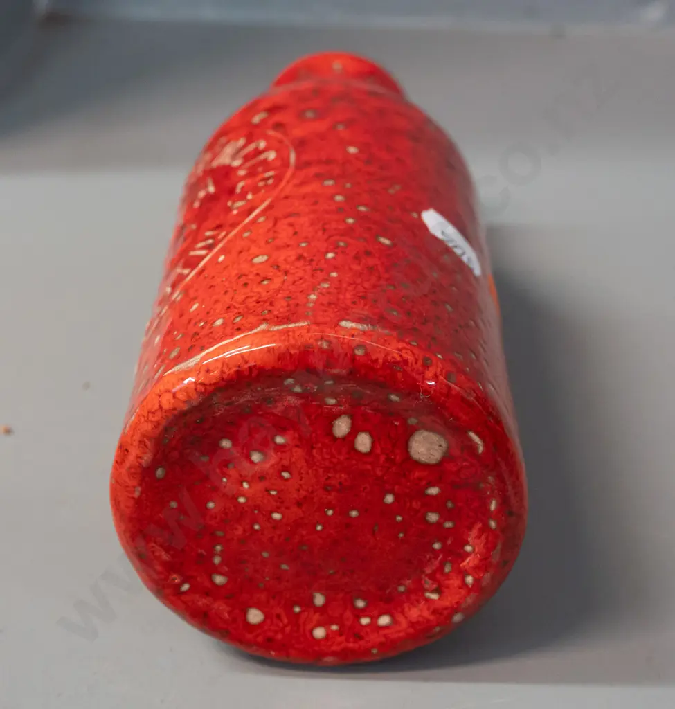 trickle glaze pottery bottle with Stella Brand Pacific Preserving Dunedin marks - reproduction cast from bottle? H-190 Image 1++