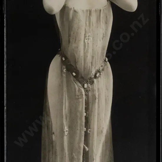 framed vintage photographic print - female portrait H700 W270