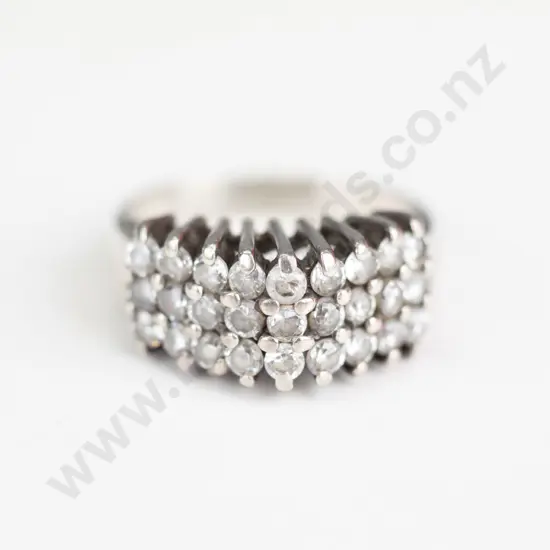 silver cz ring stamped 925