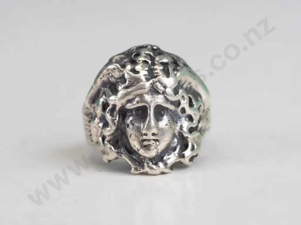 silver ring stamped Image 1++