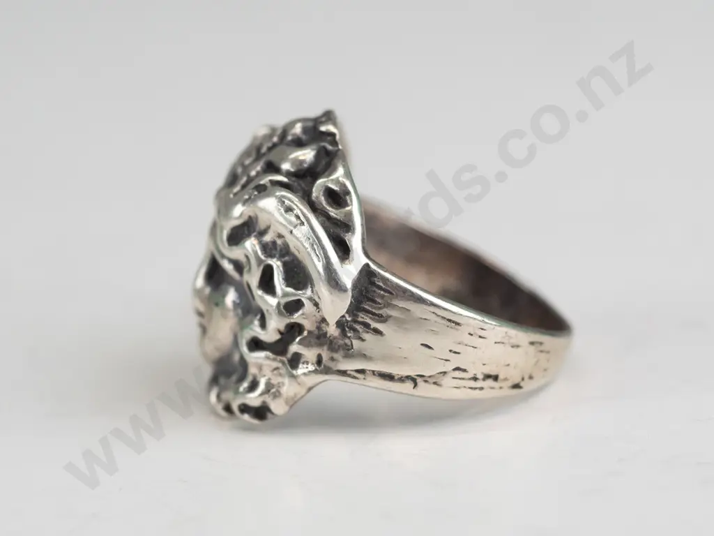 silver ring stamped Image 1++