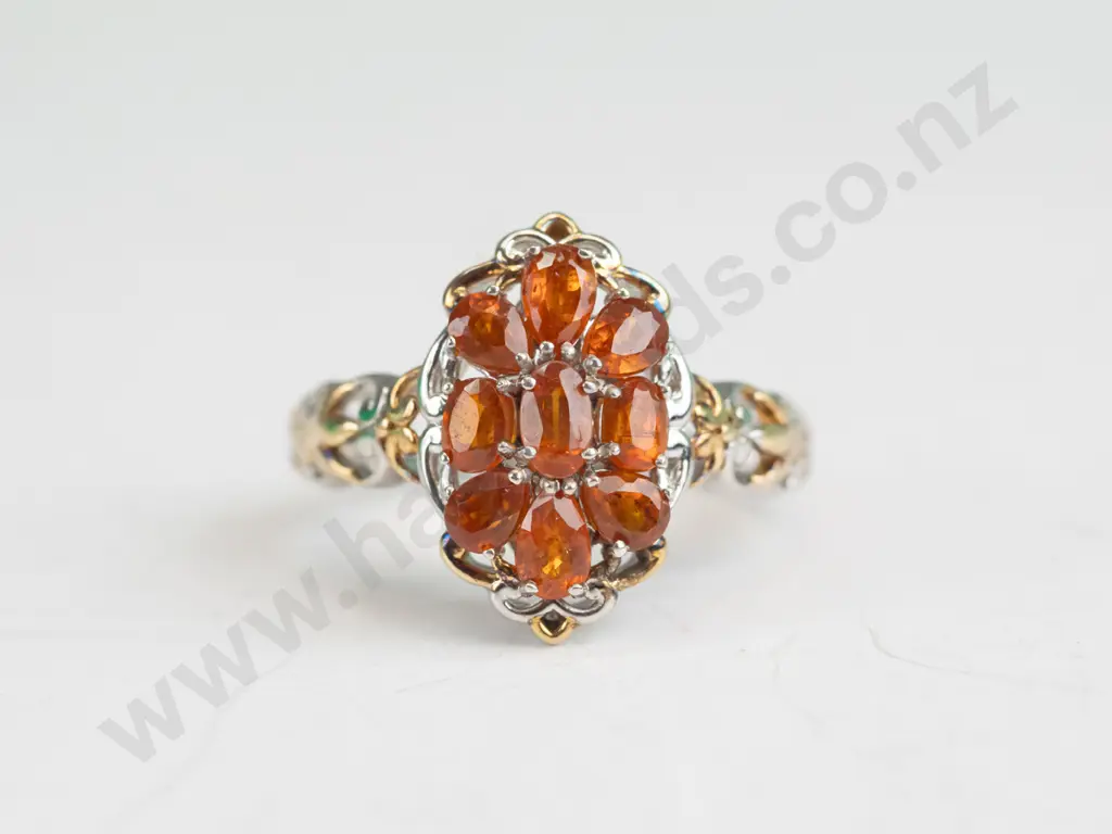 strerling silver citrine ring stamped 925 Image 1++