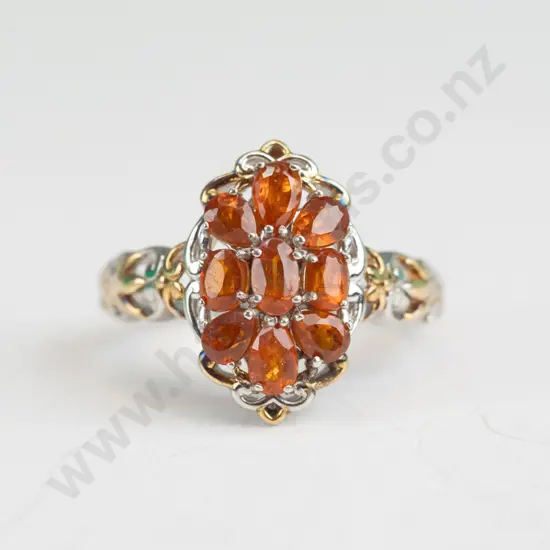 strerling silver citrine ring stamped 925