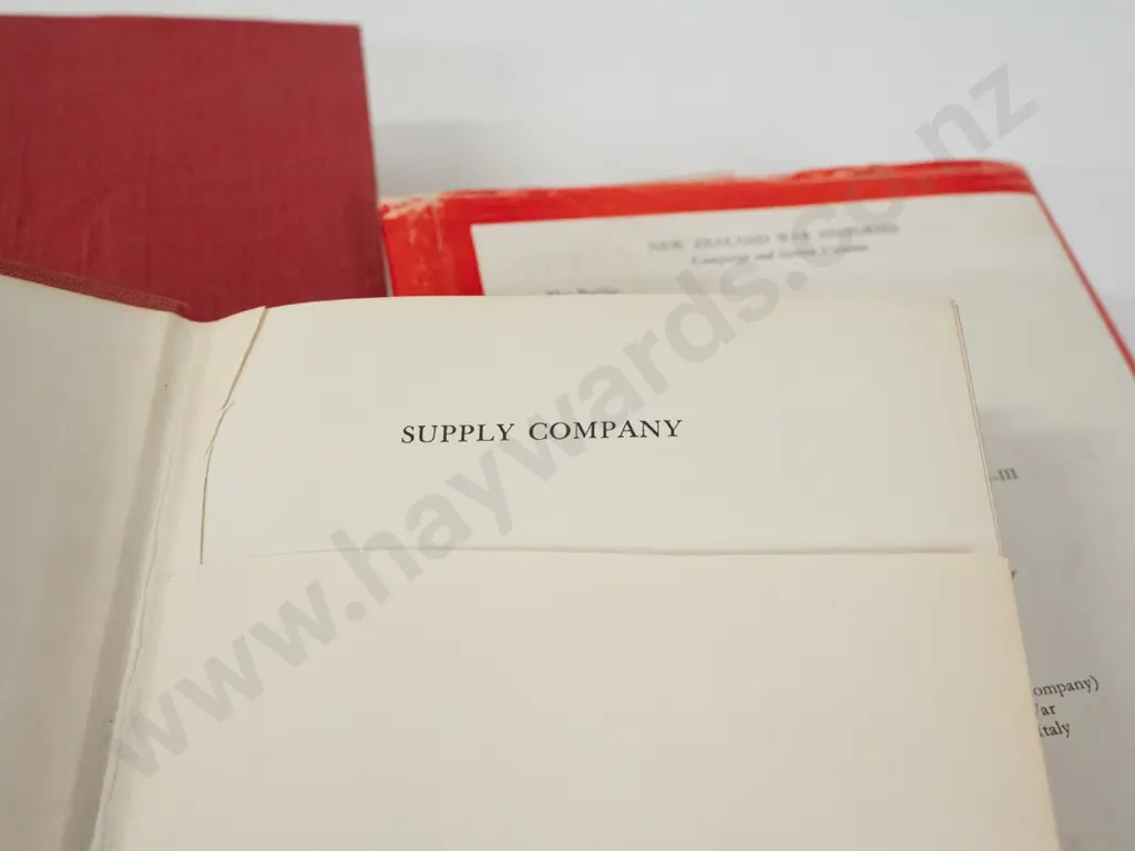 3 New Zealand official military history books - Battle of Egypt, Italy Volume 2 and 2nd NZEF Supply Company - general Image 1++