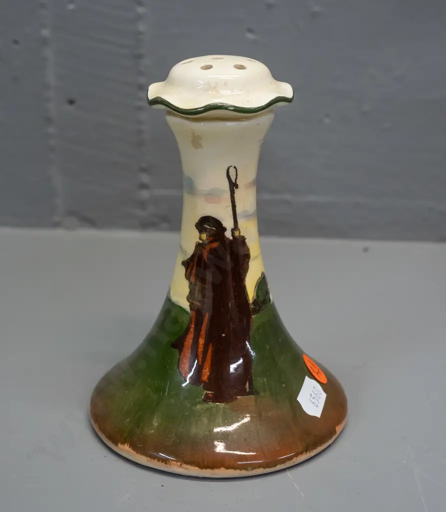 vintage Royal Doulton hat pin holder - shepherd with crook. H-145 Image 1++